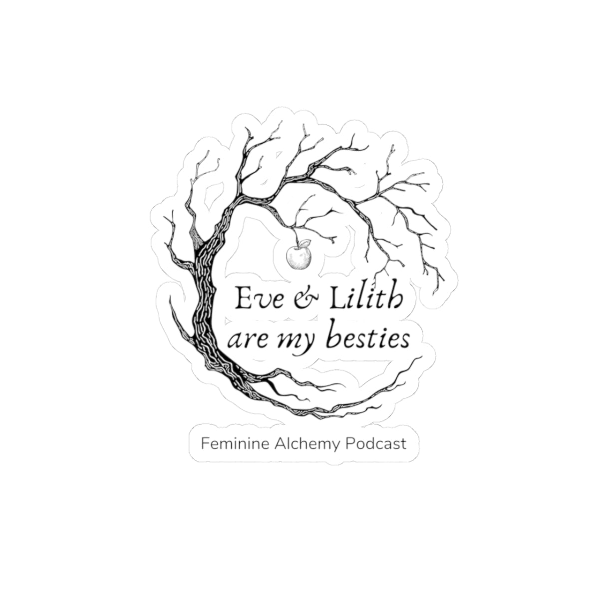 Eve & Lilith Besties Kiss-Cut Stickers - Feminine Alchemy Podcast